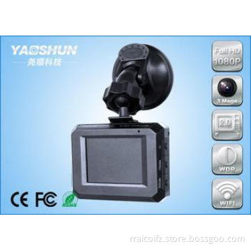 ABS Black Dual Lens Car DVR Recorder Full HD With 2.0 Inch